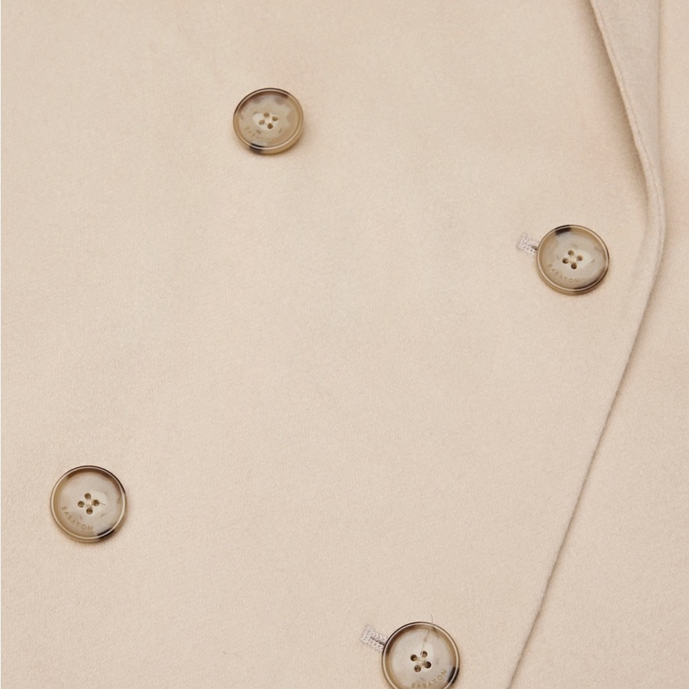 NWT - Aritzia The Slouch™ Double-Faced Coat - Luxe (Re)Wool Marcona Beige Small - Picture 10 of 12